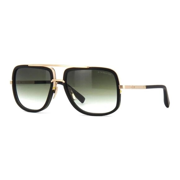 NEW  DITA SUNGLASSES BLACK GREEN AVIATOR MEN EYEWEAR DITA - Picture 1 of 4